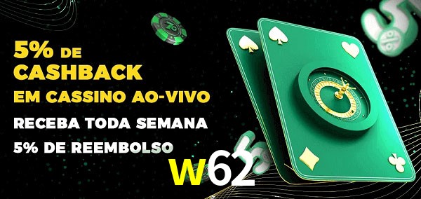Promoções do cassino ao Vivo w62